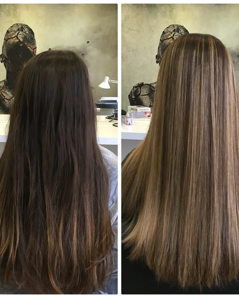 Transformare de păr cu keratină la LOST Hair Studio